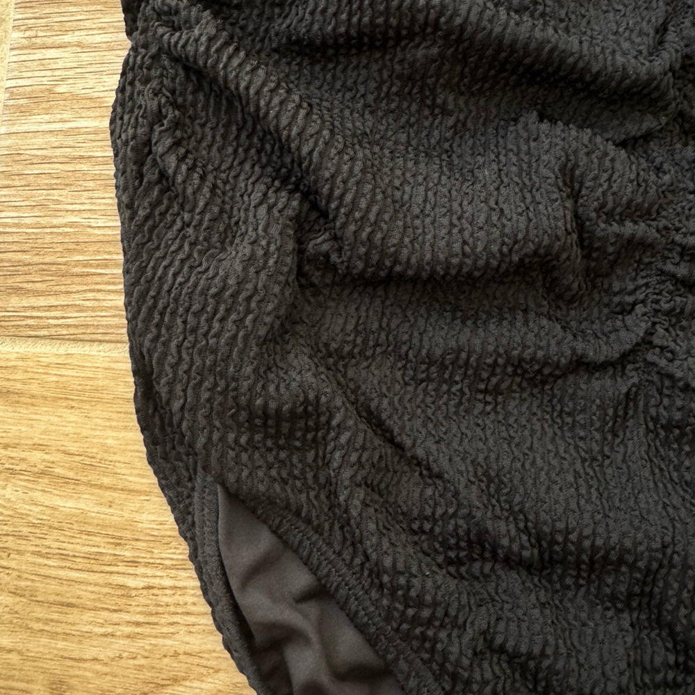 Milly Textured Ruched One-Piece Swimsuit - Picture 3 of 7